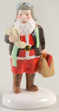 Snow Village Aviator Santa - With Box Bx1308