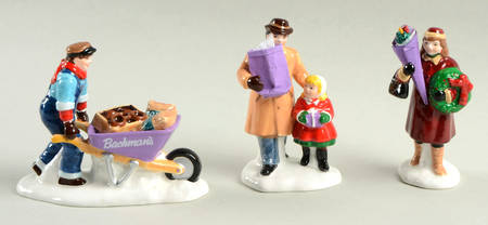 Snow Village Say It With Flowers-Bachmans - With Box Bx1324