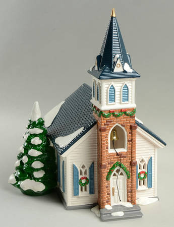 Snow Village Wedding Chapel - No Box