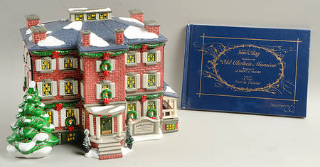 Snow Village Old Chelsea Mansion With Book - With Box Bx741