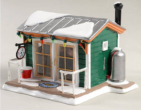 Snow Village Home Sleet Home Fish Shack - With Box Bx1330