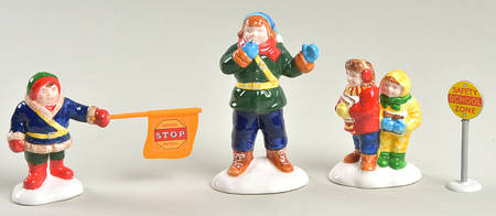 Snow Village Safety Patrol-Set Of 4 - Boxed by Department 56