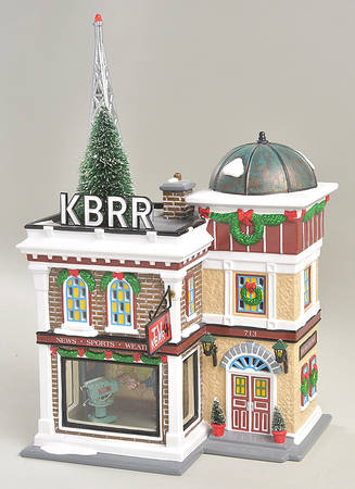 Snow Village Kbrr Tv - With Box