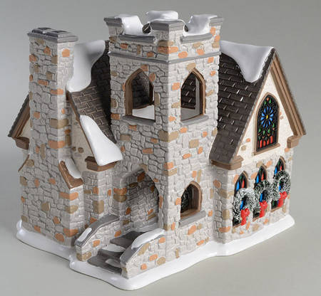 Snow Village Woodlands Family Church - Bx1340 With Box