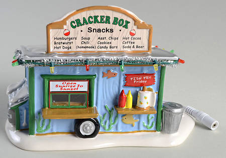 Snow Village Cracker Box Snack Shack - With Box Bx1344