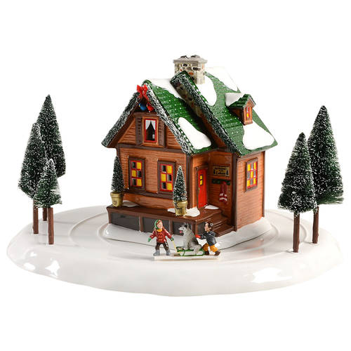 Snow Village Winter Wonderland Cabin - With Box Bx1326