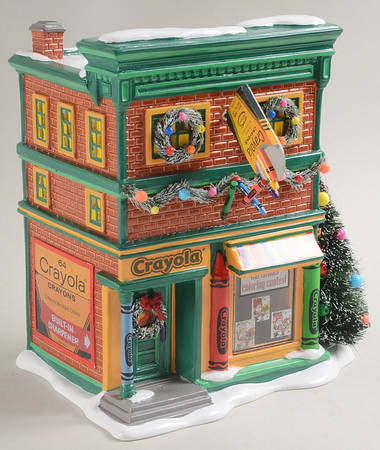 Snow Village Crayola Crayon Store - With Box Bx1361