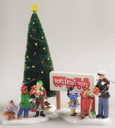Snow Village Toys For Tots - With Box Bx1365