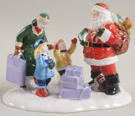 Snow Village A Visit With Santa-Bachmans - Boxed