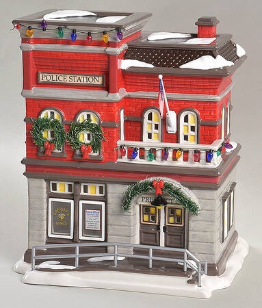 Snow Village Svpd Precinct 76 - With Box Bx1055