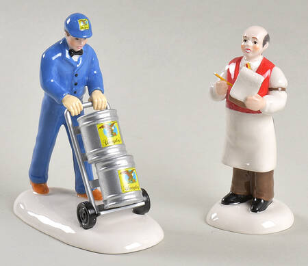 Snow Village Yuengling Delivery-Set Of 2 - With Box Bx1021