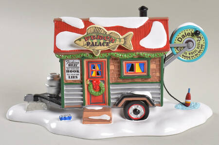 Snow Village Perch Palace - Fish Shack - Bx1379 With Box