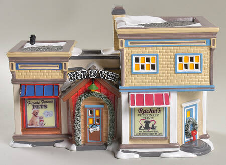 Snow Village Pet & Vet - Bx1373 With Box