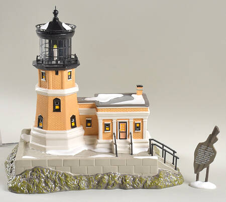 Snow Village Split Rock Lighthouse-Set Of 2 - Bx1368 With Box