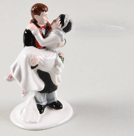 Snow Village Bride And Groom - No Box