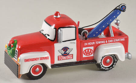 Snow Village Aaa Tow Truck - Boxed