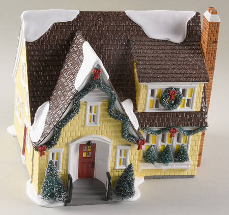 Snow Village Lynnhaven - Yellow Catalog House Series - With Box