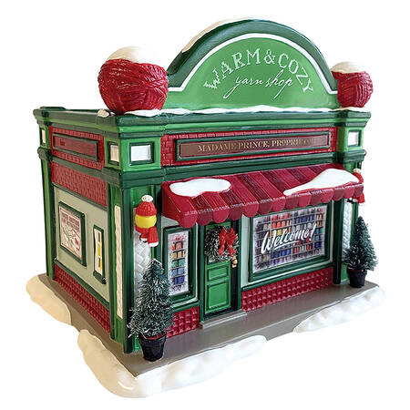 Snow Village Warm & Cozy Yarn Shop - Bx1387 With Box
