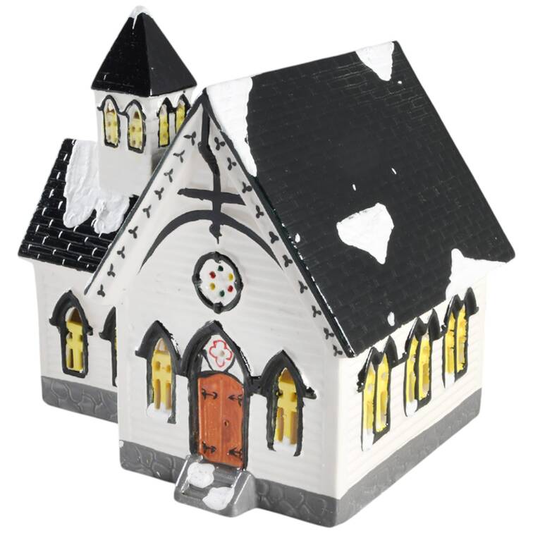 Snow Village Church Of The Open Door - With Box Bx330