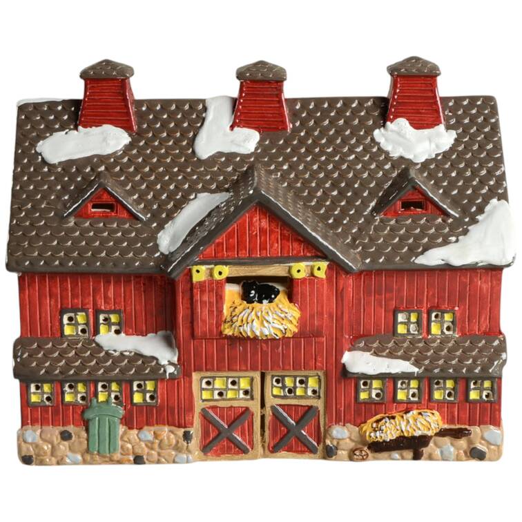 Snow Village Red Barn - No Box