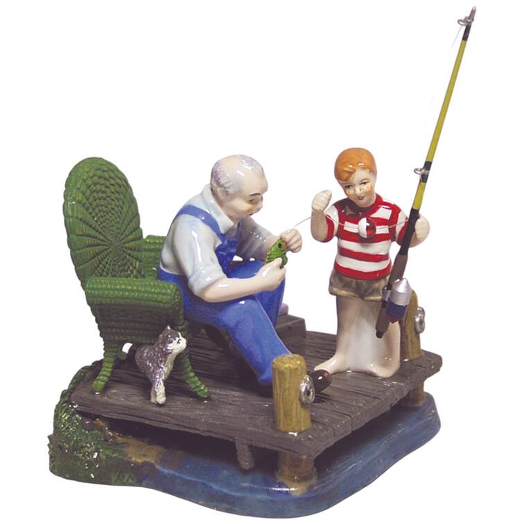 Snow Village Gone Fishing - Boxed
