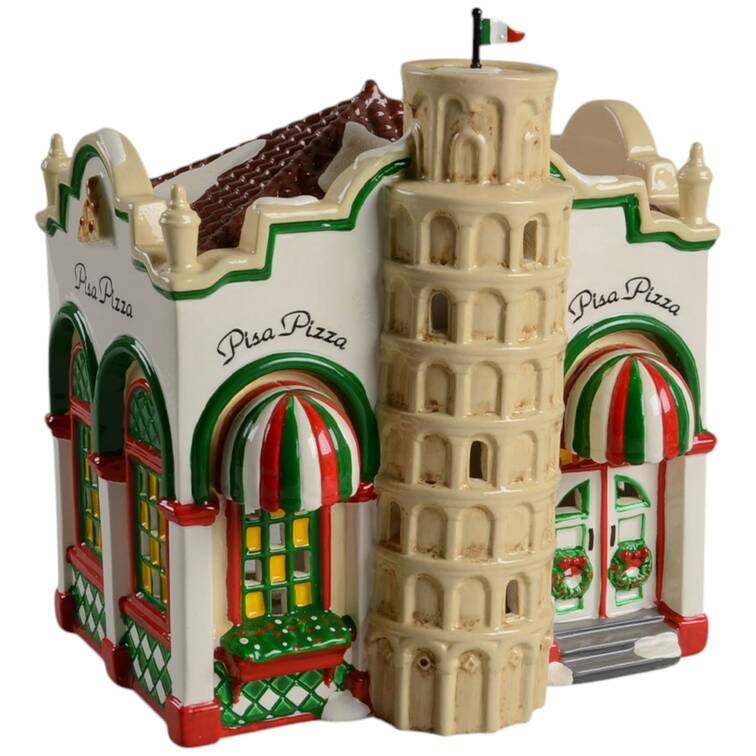 Snow Village Pisa Pizza - No Box by Department 56