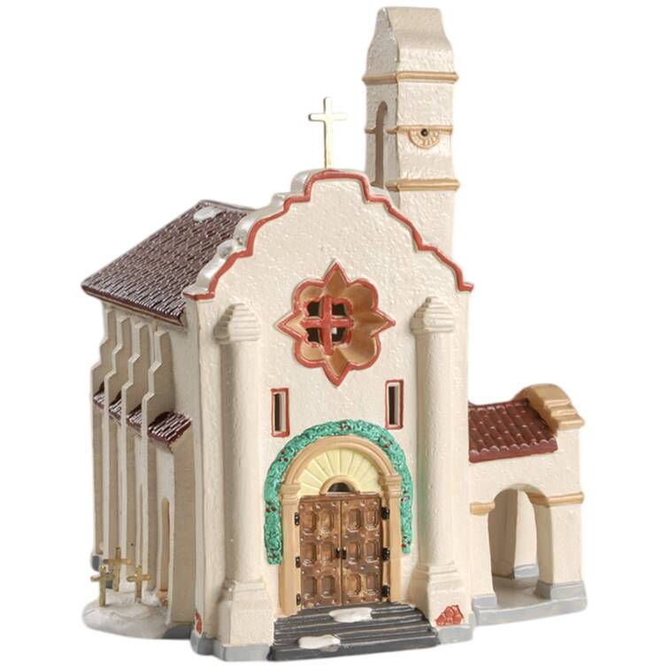 Snow Village Spanish Mission Church - With Box Bx356 by Department 56