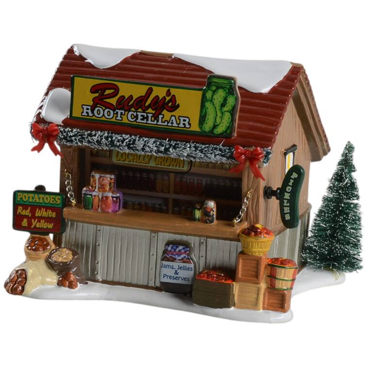 Snow Village Root Cellar Canned Goods - With Box Bx1188