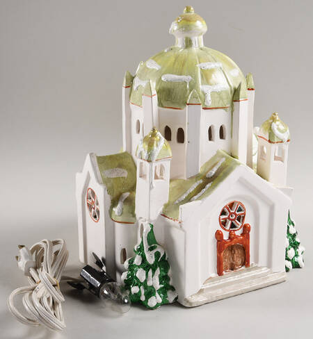 Snow Village Cathedral Church - With Box Bx696