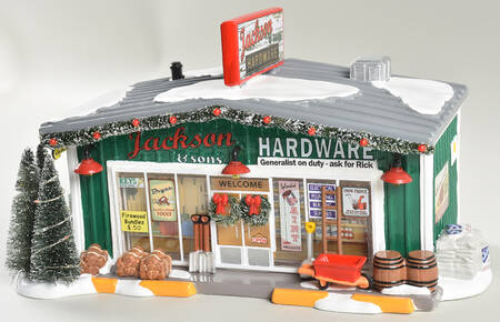 Snow Village Jackson & Sons Hardware-1st Edition - Bx1382 With Box