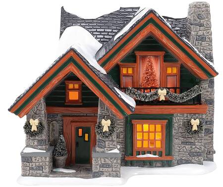 Snow Village Christmas Lodge - With Box Bx1401