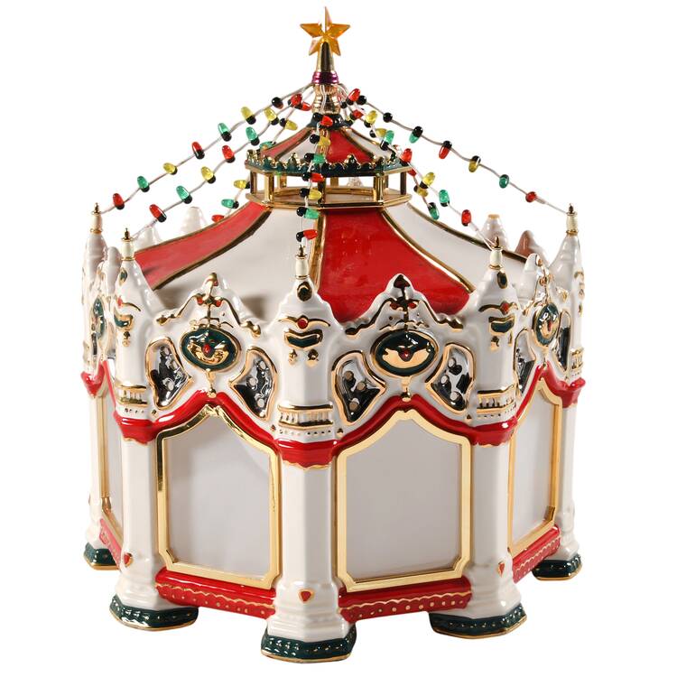Snow Village Carnival Carousel - Nb744, No Box