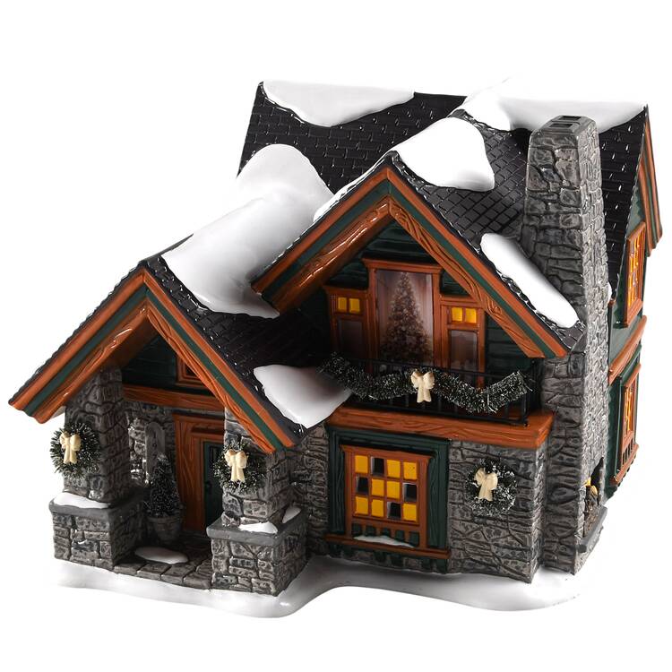 Snow Village Christmas Lodge - With Box Bx1401