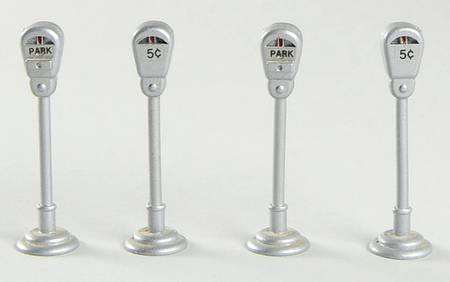 Snow Village Parking Meter-Set Of 4 - With Box Bx322