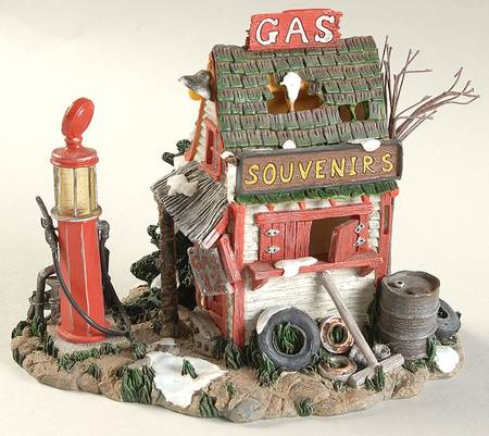 Buck's County-Snow Village The Abandoned Gas Pump - Boxed