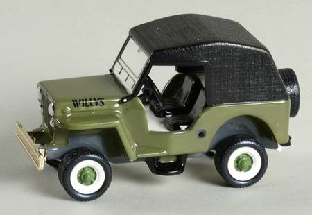 Snow Village 1954 Willy's Cj3 Jeep - With Box Bx903
