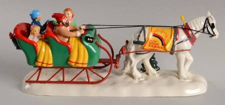Snow Village Snow Village Sleigh Ride - With Box Bx1179