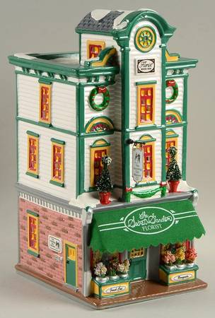 Snow Village Secret Garden Florist - With Box