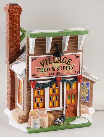 Snow Village Village Feed & Supply - With Box Bx1297