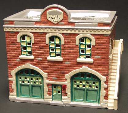 Snow Village Fire Station No. 2 - Boxed