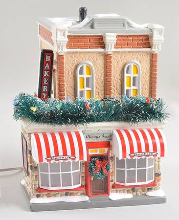 Snow Village Main Street Bakery - With Box Bx1302
