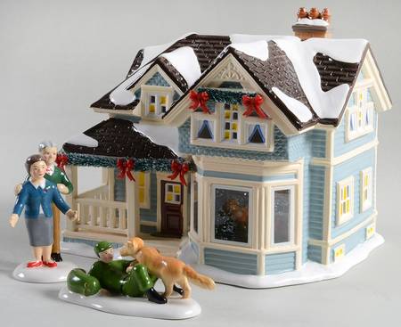 Snow Village Home For The Holidays S/3 - With Box Bx1281