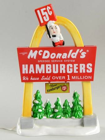 Snow Village McDonalds...Light Up The Night - Boxed