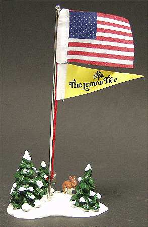 Snow Village Flag Pole-Lemontree - Boxed by Department 56