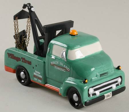 Snow Village Birch Island Towing - With Box Bx1218
