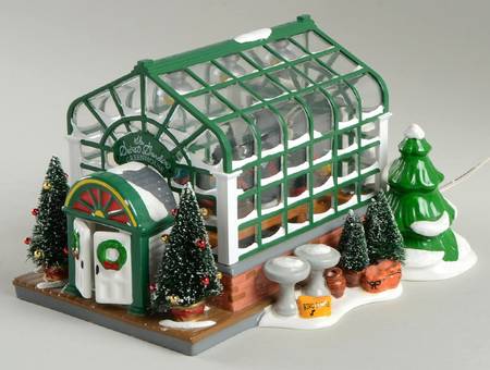 Snow Village Secret Garden Greenhouse - No Box
