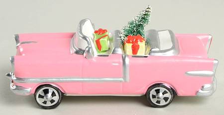 Snow Village Christmas Cadillac - Boxed