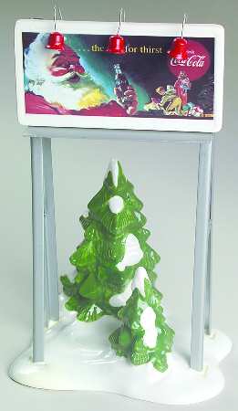 Snow Village Coca Cola Billboard - With Box Bx326