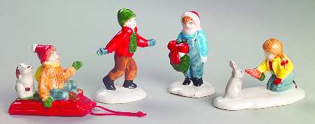 Snow Village Christmas Children - With Box