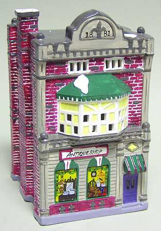 Snow Village Cobblestone Antique Shop - No Box